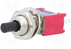 TS-21-SCQ-E-H, Переключатель: кнопочный, Пол: 2, SPST-NO, 1A/120ВAC, 1A/28ВDC