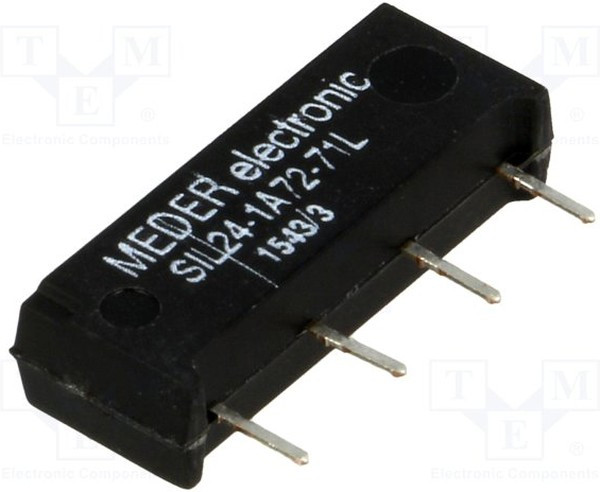 SIL24-1A72-71L, Реле: герконовое, SPST-NO, Uобмотки: 24ВDC, 1,25А, макс.200ВDC SIL24-1A72-71L, Реле: герконовое, SPST-NO, Uобмотки: 24ВDC, 1,25А, макс.200ВDC