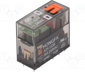 HF115FP/A24-1Z3B, Реле: электромагнитное, SPDT, Uобмотки: 24ВAC, 16A/250ВAC, 16А