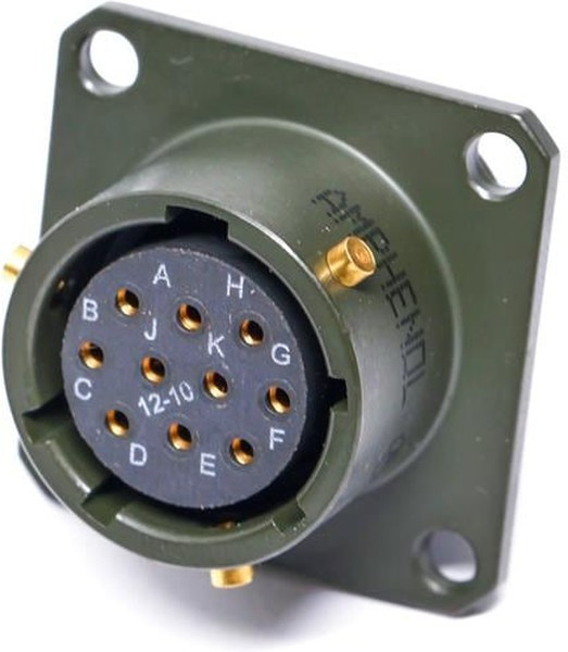 62GB-585-12-03S, Зажим круглого разъема, с втулкой и гайкой, 12, Алюминий, Серия 62GB