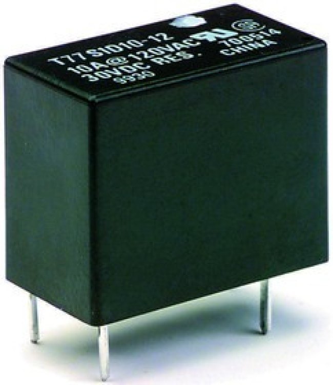T77V1D10-12, General Purpose Relays 10 AMP 12VDC SPST NO