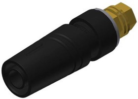 972357700, Black Female Banana Plug M4 Thread 1000V ac/dc 972357700, Black Female Banana Plug M4 Thread 1000V ac/dc