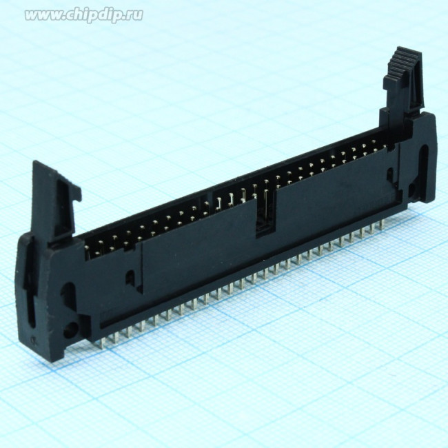 SCM-50 (DS1011-50S) (IDCC-50MS), Вилка на лпату прямая с защелкой 50pin