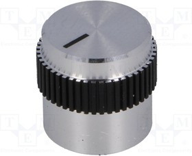 G5615.6614, Ручка, с указателем, алюминий, dоси: 6мм, d15x15мм, серо-черный