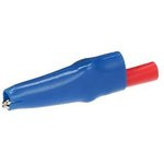 BU-63-6, Alligator Clip, Steel Contact, 10A, Blue