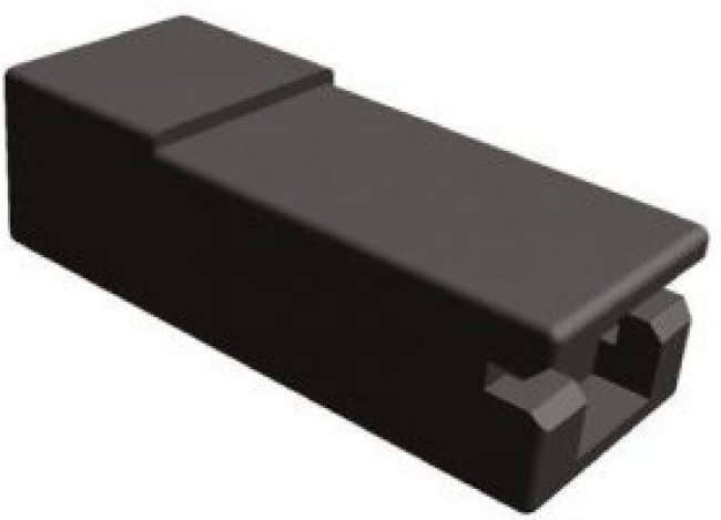 926539-5, Faston 250 Hsg Pbt Black