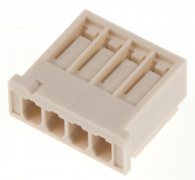 511910400, Корпус разъема, гнездо 4 pin, шаг 2,5мм