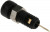 930308700, Black Female Banana Socket, 2mm Connector, Solder Termination, 6A, 60V dc, Gold, Nickel