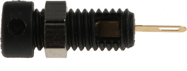 930308700, Black Female Banana Socket, 2mm Connector, Solder Termination, 6A, 60V dc, Gold, Nickel
