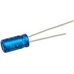 ECAP (К50-35), 100мкФ, 35В, 105°C, 20%, 6.3x12мм P:2.5мм, Конденсатор электролитический алюминиевый ECAP (К50-35), 100мкФ, 35В, 105°C, 20%, 6.3x12мм P:2.5мм, Конденсатор электролитический алюминиевый