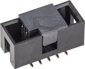 AWHW 10G-SMD, AWHW Series Straight Surface Mount PCB Header, 10 Contact(s), 2.54mm Pitch, 2 Row(s), Shrouded