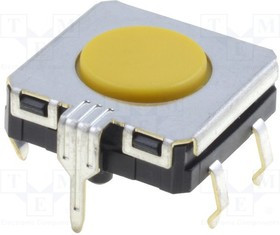 B3W-4105, Tactile Switches 12x12mm 350gf Flat plunger