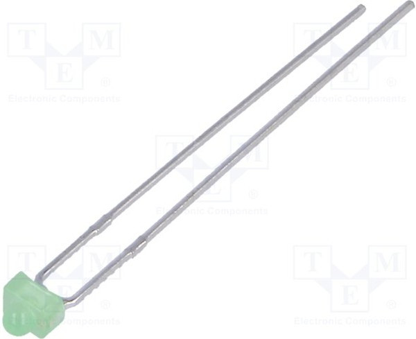 LL-204PGD2A-G5-2B, LED; 1.8mm; green; 1300?2200mcd; 60°; Front: convex; 2.6?3.6V