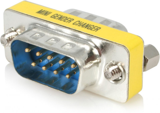 GC9SM, D Sub Adapter Male 9 Way D-Sub to Male 9 Way D-Sub