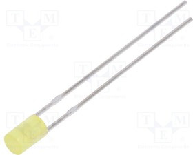 LL-304YD4J-1B, LED; 3mm; yellow; 70?120mcd; 130°; Front: flat; 1.6?2.4V
