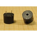 Зуммер магнитоэлектрический без генератора, 12x 9, напряжение 1.5В, сопротивление 6.5 Ом, частота 2.