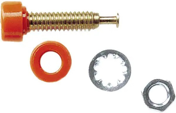 2142-3, Test Plugs &amp; Test Jacks MINI B-JACK (ORANGE)