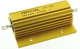 HS100 470R J, 470 100W Wire Wound High Power Wire Wound Resistor HS100 470R J ±5%