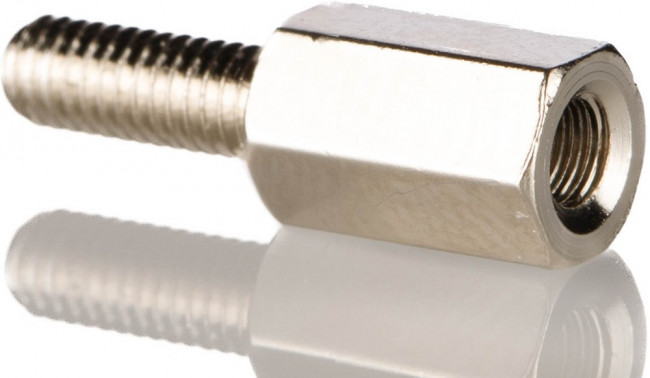 R30-3001002, Standoffs &amp; Spacers M3 x 10mm HEX 5mmA/F 6mm ML/FML NICKEL