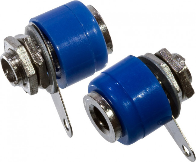 BP-313BLUE, гнездо на панель синее