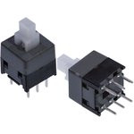 PB22E09-071 (аналог MPS-850-G), кнопка с фиксацией 8.5x8.5мм серая (PS850L)