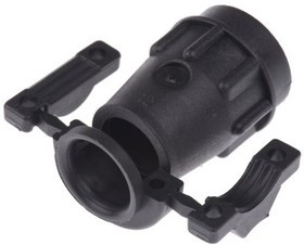 UTG12AC, Зажим круглого разъема, прямой с компенсатором натяжения, 12, 12.8 мм, Пластик, Серия Trim Trio UTG