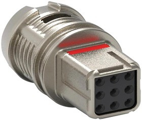 D369-MR66-NS1, Прямоугольный разъем, 369, 6 контакт(-ов), Гнездо, 2.54 мм, Обжим, 2 ряда