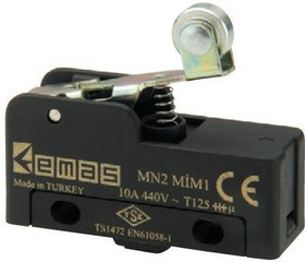 MN2MIM1, Микропереключатель 10А 250VAC с лапкой