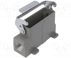 D24B-SF-1L-PG21, Корпус: для разъемов HDC, размер D24B, с защелкой, угловой, PG21 D24B-SF-1L-PG21, Корпус: для разъемов HDC, размер D24B, с защелкой, угловой, PG21
