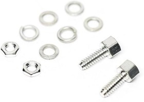 173112-0600, D-Sub Tools &amp; Hardware FCT SCREW SET 4-40 UNC 11.3 TIN PLATED