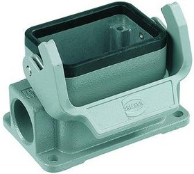 09300061251, Heavy Duty Power Connectors HAN 6B SURFACE MOUNT METAL 1 SIDE ENTRY