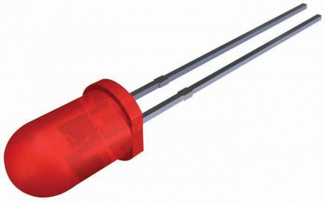 SSL-LX5093HD-5V, Standard LEDs - Through Hole Red, 660nm Diffused, 5V