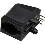 KLS12-143-4P4C-W-1-01 (TJ2-4P4C), Розетка RJ9 телефонная на плату тип 2