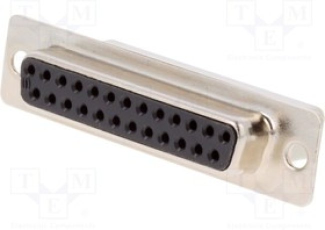 09670254701, D-Sub Standard Connectors 25P FEMALE CRIMP NO CONTACTS