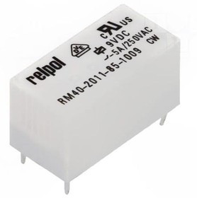 RM40-P-09, Реле электромагнитное, SPDT, Uобмотки 9ВDC, 5A/250ВAC, 5A/30ВDC