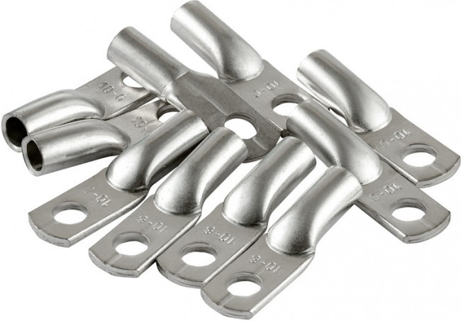 Наконечник кабельный медный луженый под опрессовку JG-10-6-5, 10 шт./уп., 26654 9