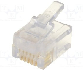 940-SP-3066R, Вилка, RJ12, PIN: 6, Конф: 6p6c, на провод, IDC, обжим