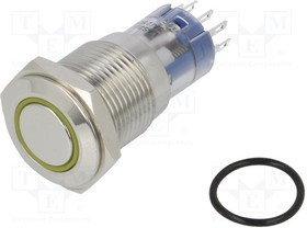 MP0045/1D2AM220S, Переключатель: антивандальный, DPDT, 3A/250ВAC, IP67, ON-(ON)