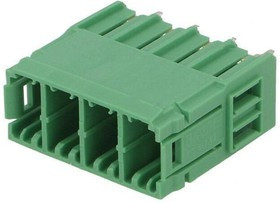 PCV 5/ 4-G-7,62, Клеммная Колодка, Штыревой Разъем, 7.62 мм, 4 вывод(-ов), 41 А, 630 В