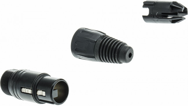 NC3FX-BAG, XLR Connectors 3C FEMALE BLACK