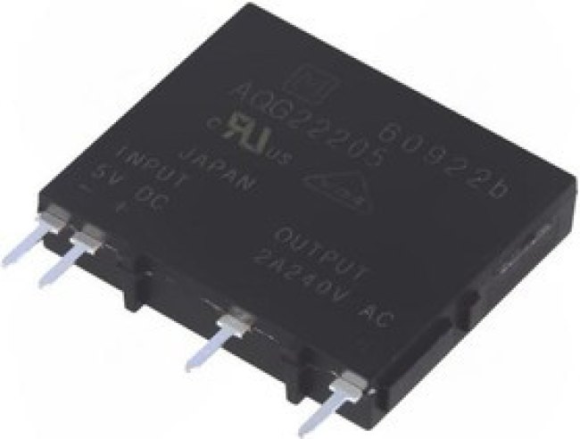 AQG22205, Solid State Relays - PCB Mount 2A 5V Non-Zero Cross