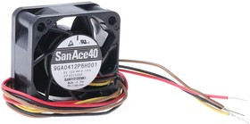 9GA0412P6H001, DC Fans DC Axial Fan, 40x40x20mm, 12VDC, High Performance, Low Power, Tachometer, PWM
