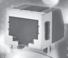 GDLX-S-88-50, Modular Connectors / Ethernet Connectors 8P8C R/A PCB BLACK LP PNL STOP SHLD 50u