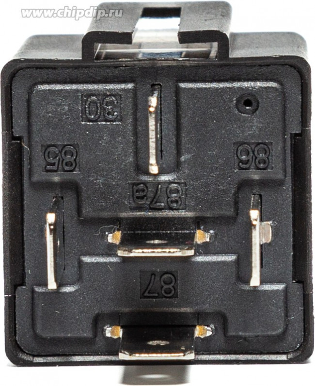 Реле 5-кон.переключ. с карманом под крон.(30/20А 12В)