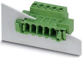 1716535, Pluggable Terminal Blocks 5 Pos 7.62mm pitch Feed Through Header