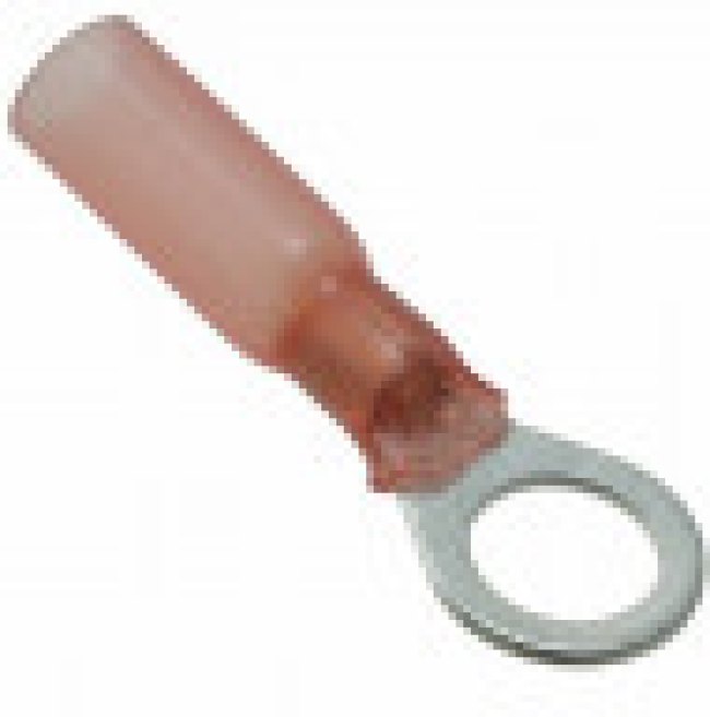 224793-000, Клемма с кольцевым наконечником, M6, 1/4", 18 AWG, 1 мм², Красный