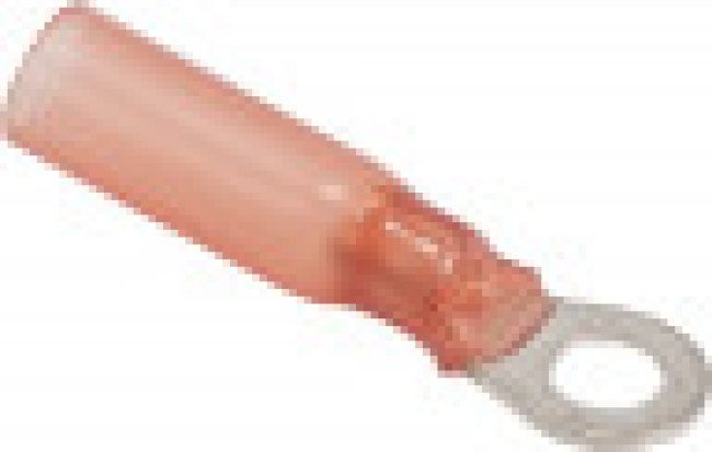 224793-000, Клемма с кольцевым наконечником, M6, 1/4", 18 AWG, 1 мм², Красный
