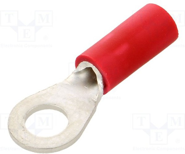FVGS4-1 (LF) K, Наконечник: кольцевой, M4, d: 4,3мм, 0,5-1,5мм2, обжим, на провод