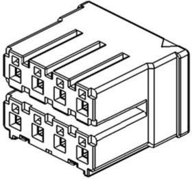 HB03S008SZ1, Heavy Duty Power Connectors 6P Socket Housing