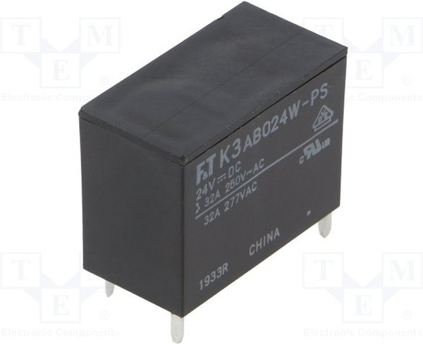 FTR-K3AB024W-PS, Реле: электромагнитное, SPST-NO, Uобмотки: 24ВDC, 32А, Монтаж: РСВ